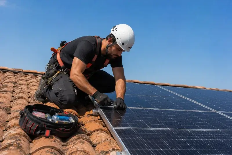 Maintenance et monitoring de panneaux solaires à Corneilhan