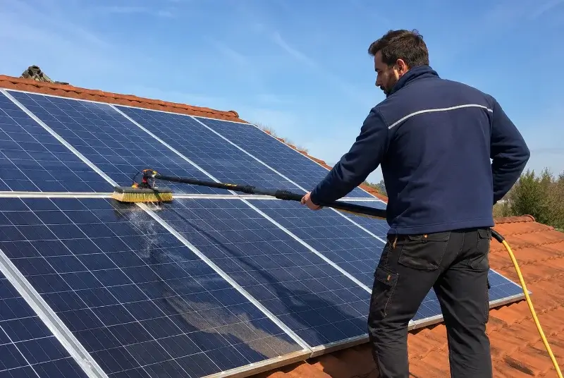 Nettoyage et entretien de panneaux solaires à Corneilhan